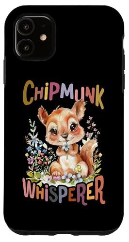 Baby Eichhörnchen mit Blumen süße Hasen Chipmunk Flüsterer Hülle für iPhone 11 von süßer farbenfrohe Eichhörnchen Liebhaber Outfits