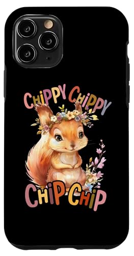 Baby Eichhörnchen mit Blumen süße Hasen Chippy Chippy Hülle für iPhone 11 Pro von süßer farbenfrohe Eichhörnchen Liebhaber Outfits