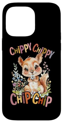 Baby Eichhörnchen mit Blumen süße Hasen Chippy Chippy Hülle für iPhone 14 Pro Max von süßer farbenfrohe Eichhörnchen Liebhaber Outfits