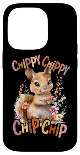 Baby Eichhörnchen mit Blumen süße Hasen Chippy Chippy Hülle für iPhone 14 Pro von süßer farbenfrohe Eichhörnchen Liebhaber Outfits