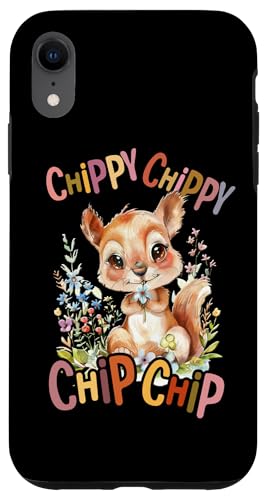 Baby Eichhörnchen mit Blumen süße Hasen Chippy Chippy Hülle für iPhone XR von süßer farbenfrohe Eichhörnchen Liebhaber Outfits