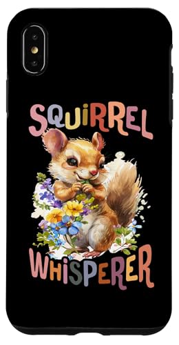 Baby Eichhörnchen mit Blumen süße Hasen Squirrel Flüsterer Hülle für iPhone XS Max von süßer farbenfrohe Eichhörnchen Liebhaber Outfits