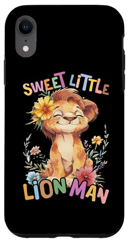 Baby Löwe mit Blumen süße Löwen sweet little lionman jungen Hülle für iPhone XR von süßer farbenfrohe Löwen Liebhaber Outfits