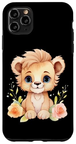 Baby Löwe mit Blumen süße Löwin Mädchen Tochter Hülle für iPhone 11 Pro Max von süßer farbenfrohe Löwen Liebhaber Outfits