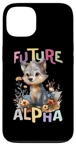 Wolf mit Blumen süße Wölfe Mädchen Tochter Sohn Alpha Hülle für iPhone 13 von süßer farbenfrohe Wolf Liebhaber Outfits