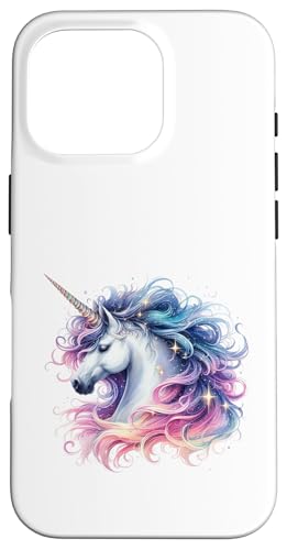 lustige Tiere cooles Einhorn für Freunde Hülle für iPhone 16 Pro von süßes Einhorn - niedliches Tier