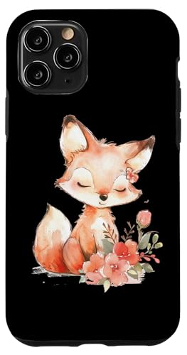 Fuchs mit Blumen süße Füchse Mädchen Tochter Hülle für iPhone 11 Pro von süßes farbenfrohe Fuchs Liebhaber Outfits