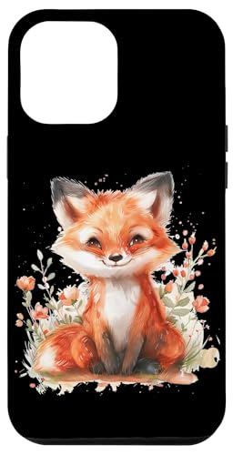 Fuchs mit Blumen süße Füchse Mädchen Tochter Hülle für iPhone 12 Pro Max von süßes farbenfrohe Fuchs Liebhaber Outfits