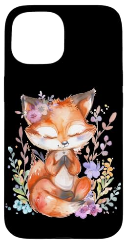 Fuchs mit Blumen süße Füchse Mädchen Tochter Hülle für iPhone 15 von süßes farbenfrohe Fuchs Liebhaber Outfits