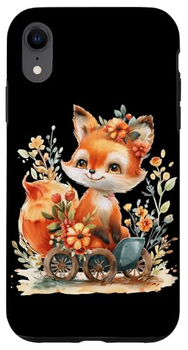 Fuchs mit Blumen süße Füchse Mädchen Tochter Hülle für iPhone XR von süßes farbenfrohe Fuchs Liebhaber Outfits