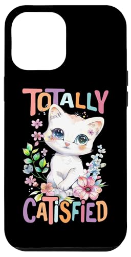 Catisfied Baby Katze mit Blumen süße Katzen Kätzchen Tochter Hülle für iPhone 12 Pro Max von süßes farbenfrohe Katzen Liebhaber Outfits