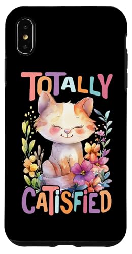 Catisfied Baby Katze mit Blumen süße Katzen Kätzchen Tochter Hülle für iPhone XS Max von süßes farbenfrohe Katzen Liebhaber Outfits