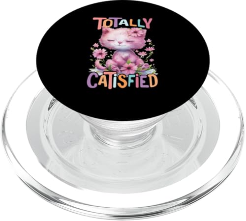 Catisfied Baby Katze mit Blumen süße Katzen Kätzchen Tochter PopSockets PopGrip für MagSafe von süßes farbenfrohe Katzen Liebhaber Outfits