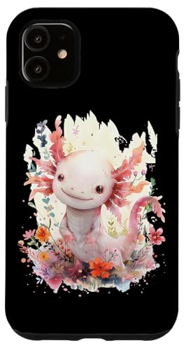 Axolotl mit Blumen süße Axolotls Fisch Tochter Hülle für iPhone 11 von süßes farbenfrohes Axolotl Liebhaber Outfits