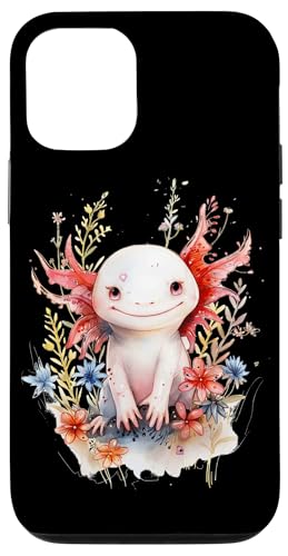 Axolotl mit Blumen süße Axolotls Fisch Tochter Hülle für iPhone 12/12 Pro von süßes farbenfrohes Axolotl Liebhaber Outfits