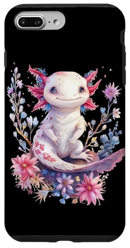 Axolotl mit Blumen süße Axolotls Fisch Tochter Hülle für iPhone 7 Plus/8 Plus von süßes farbenfrohes Axolotl Liebhaber Outfits