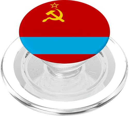 Flagge der Kasachischen Sozialistischen Sowjetrepublik (1953-1991) PopSockets PopGrip für MagSafe von sunken flagship