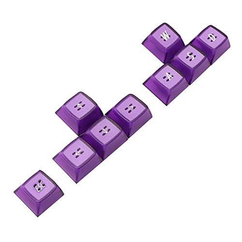 sunree EMA WASD Richtungspfeiltasten Tastenkappe Hintergrundbeleuchtung Tastenkappen für Cherry MX Switches Mechanische Tastatur Tastenkappe, Lila von sunree