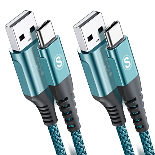 USB C Kabel 3.1A [2Stück 3m] Schnellladung, Ladekabel USB C Nylon Type C Kabel für Samsung Galaxy S23 S22 S21 S20 S10 S9 S8 Plus,Note10/9/8,M31 M30s M20,A20e A71 A52 A51 A50 A40 A10 A7,Mi9/8,V30/20 von sweguard
