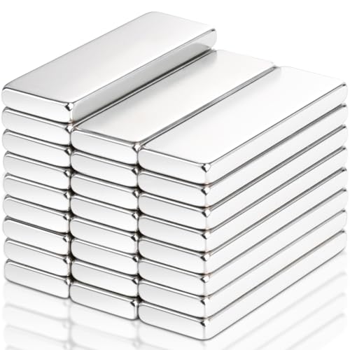 25 Stück Magnete Stark, 30x10x3mm Neodym Magnete Extra Stark, Magneten für Magnettafel, Starker Magnet Rechteckig für Küchenschrank, Whiteboard Magnet Magnetplatten mit Selbstklebender Rückseite von swihorab