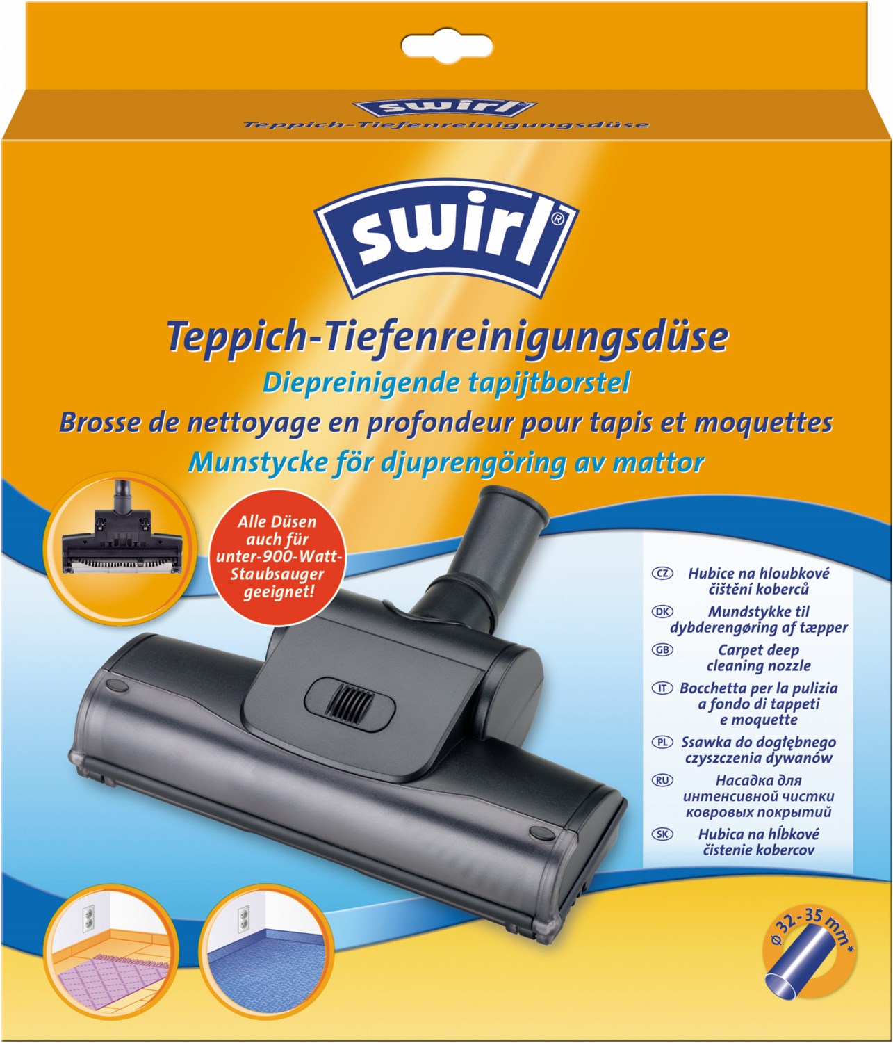 Teppich-Tiefenreinigungsdüse Staubsauger-Zubehör von swirl