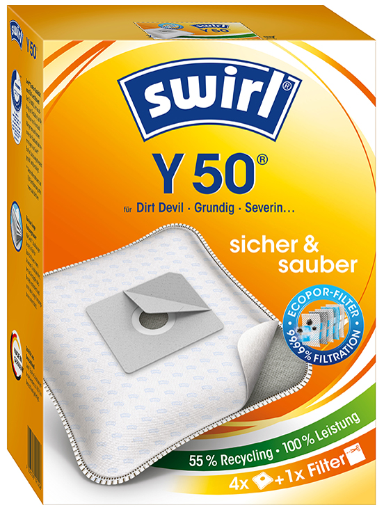 swirl Staubsaugerbeutel Y 50, mit MicroporPlus-Filter von swirl