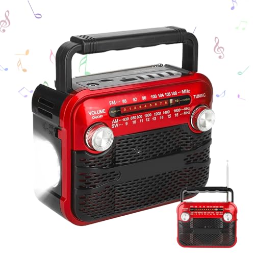 syayw Solarradio mit Kurbel | Tragbares Audio mit Taschenlampe – Solarradio wasserdicht 3 Helligkeitsmodi für Wandern im Freien syayw Solarradio mit Kurbel | Tragbares Audio mit Taschenlampe – Solarradio wasserdicht 3 Helligkeitsmodi für Wandern im Freien von syayw