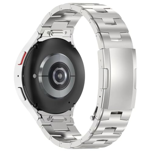 synsing Titan-Armbänder kompatibel mit Samsung Galaxy Watch 7/6/5/4/FE 44mm 40mm Band, 20mm No Gap-Metallarmband für Galaxy Watch 6 Classic Band 47mm 43mm/Watch 5 Pro 45mm/Watch 4 Classic für Herren von synsing