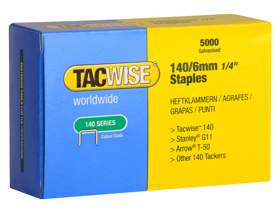 TACWISE Heftklammern 140/6 mm, verzinkt, 5.000 Stück von tacwise