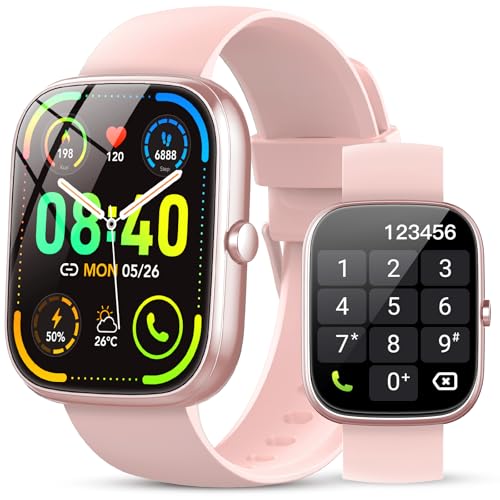 taopodo Men Women 1.91 Inch HD Smartwatch Women with Phone Function, Smart Watch Fitness Watch 70+ Sports Modes, IP68 Waterproof, Heart Rate Sleep Monitor, Pedometer, Sports Watch for iOS Android von taopodo