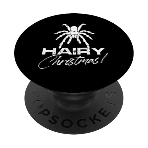 Haariges Weihnachtsdesign für einen haarigen Spinnen-Fan PopSockets Klebender PopGrip von tarantula Design