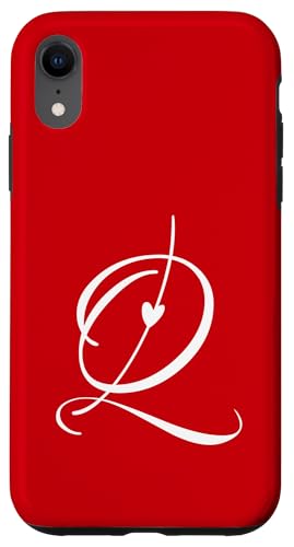 Hülle für iPhone XR Q verliebter Buchstabe Alphabet Monogramm Q Initialen Herz von tatia4design