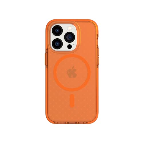 tech21 iPhone 14 Pro Evo Check Kompatibel mit MagSafe® - Stoßdämpfende & Schlanke Schutzhülle mit 4,8 m FlexShock Multi-Drop Schutz & Extra Tasten von tech21