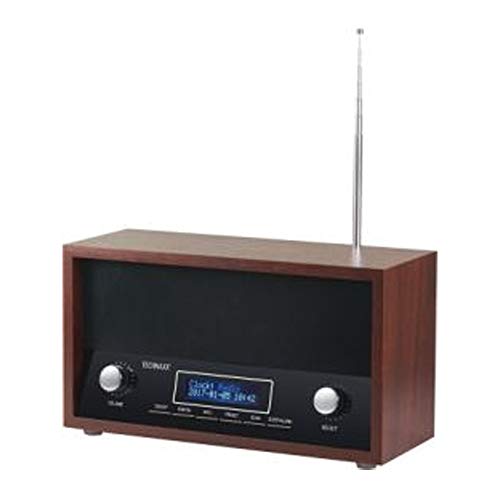 Technaxx 4718 Nostalgie DAB+/FM Stereo Radio TX-95 mit AUX-in, Radiowecker, RDS Funktion braun von technaxx