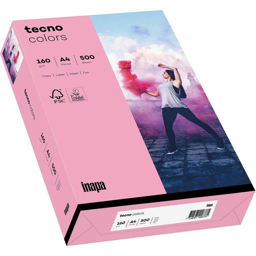 tecno Kopierpapier colors rosa DIN A4 160 g/qm - 250 Blatt von tecno