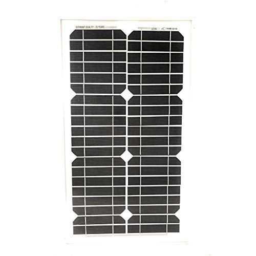 Solarbetriebenes Solarpanel, 30 W, 12 V, mit Siliziumzellen und Zangen von tempo di saldi