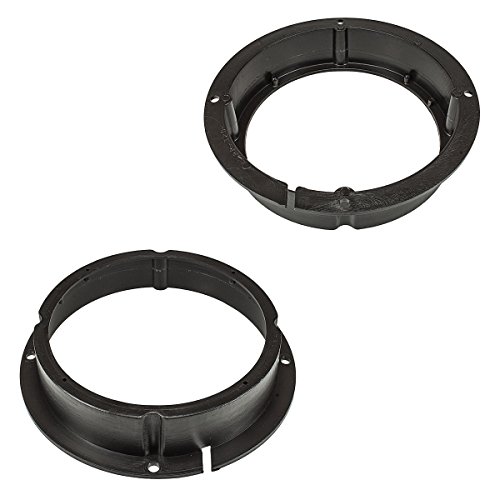 tomzz Audio 2825-000 Lautsprecherringe Adapter Halterungen kompatibel mit Kia NIRO Carnival Sportage Soul Fronttür für 165mm DIN Lautsprecher von tomzz Audio