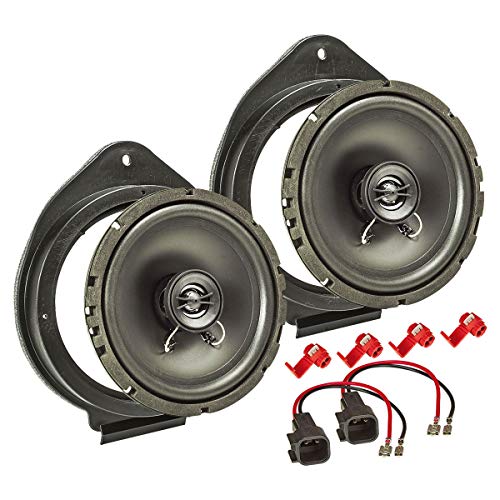 tomzz Audio 4039-007 TA16.5-Pro Lautsprecher Einbau-Set kompatibel mit Opel Astra Insignia Meriva Mokka Adam Karl 165mm Koaxial System von tomzz Audio