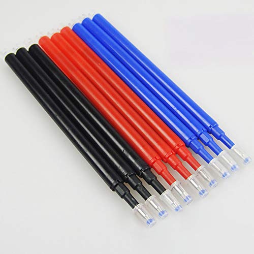 Ersatzminen Tintenroller Basic Nachfüllminen Für Radierbare Kugelschreiber, Sehr Gut Gefüllte Minen, Stift Radierbar, Strichstärke 0,7 mm [3/6/9 Stück] inkl. rot, Blau, schwarz (6 Stk: Rot+Blau) von tooloflife