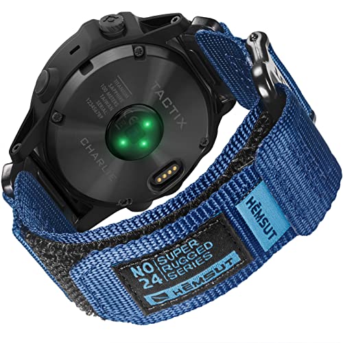 Nylon Uhrenarmband Kompatibel mit Garmin, Sportarmband für fēnix/Forerunner/Approach/MARQ/quatix/D2 Serie Robustes Ersatzband für Männer von torbollo