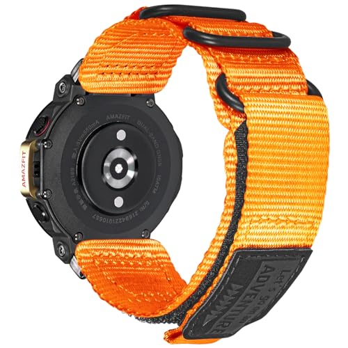 torbollo Uhrenarmbänder kompatibel mit Amazfit T-Rex/T-Rex 2/T-Rex Pro/T-Rex Ultra, robustes Sportarmband mit gewebtem Loop-Design von torbollo