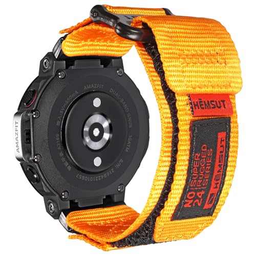 torbollo Armband kompatibel mit Amazfit T-Rex/T-Rex 2/T-Rex Pro/T-Rex Ultra, robustes Nylon Uhrenarmband mit Klettverschluss Ersatzarmband gewebtes Loop-Design Sportarmband mit 2 Schraubendreher von torbollo