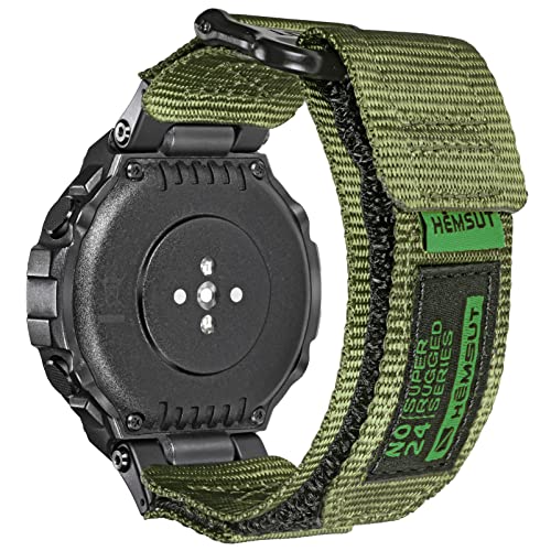 torbollo Armband kompatibel mit Amazfit T-Rex/T-Rex 2/T-Rex Pro/T-Rex Ultra, robustes Nylon Uhrenarmband mit Klettverschluss Ersatzarmband gewebtes Loop-Design Sportarmband mit 2 Schraubendreher von torbollo