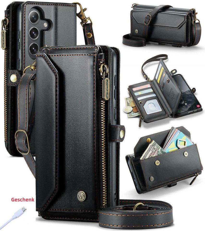 trends for living Handyhülle Magsafe Schultergur Leder Hülle für Samsung S10 Plus Case Cover trends for living Handyhülle Magsafe Schultergur Leder Hülle für Samsung S10 Plus Case Cover von trends for living