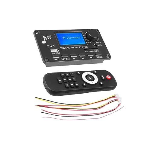 tuwiwol Tragbare 12 V Bluetooth MP3 Decoderplatine aus Kunststoff für Autoradio mit USB und TF von tuwiwol