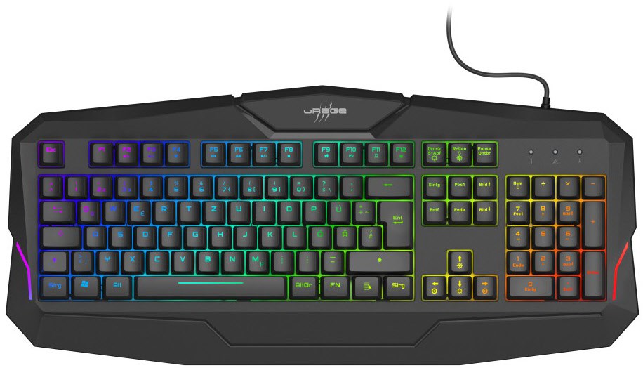 Exodus 210 (DE) Gaming Tastatur schwarz von uRage