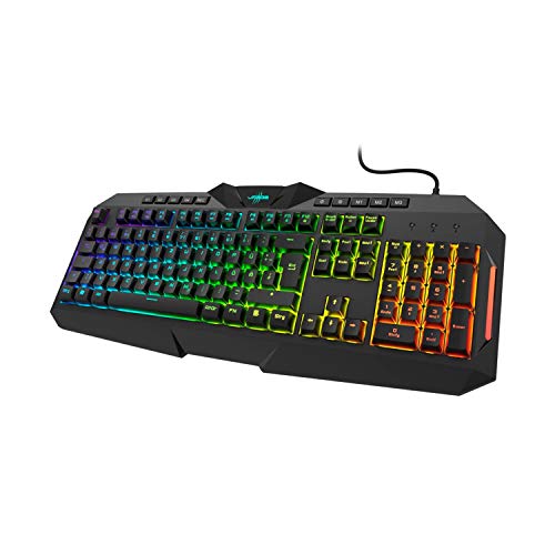 uRage Gaming-Keyboard “Exodus 700 Semi-Mechanical”, schwarz, halbmechanische Tastatur, vollprgammierbar, RGB-Beleuchtung von uRage