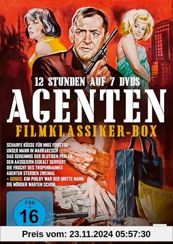 Agenten Filmklassiker-Box / Acht europäische Agentenfilme mit absoluter Starbesetzung [7 DVDs] von unbekannt