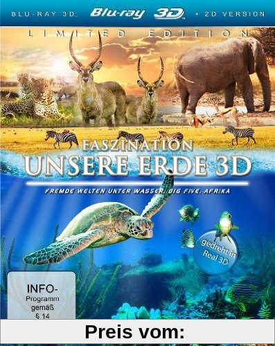 Faszination Unsere Erde 3D (Faszination Afrika / Faszination Korallenriff / Südafrika) (3 Blu-rays) [3D Blu-ray] von unbekannt