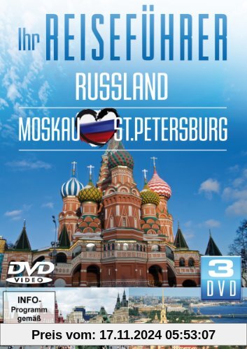 Ihr Reiseführer - Russland - Moskau - St. Petersburg (3DVDs) von unbekannt